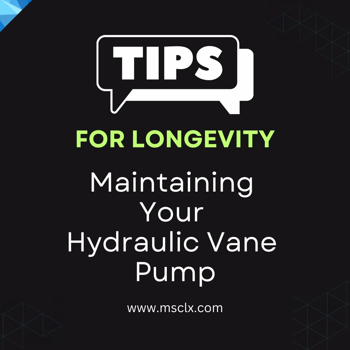 Maintaining Your Hydraulic Vane Pump : Tips for Longevity